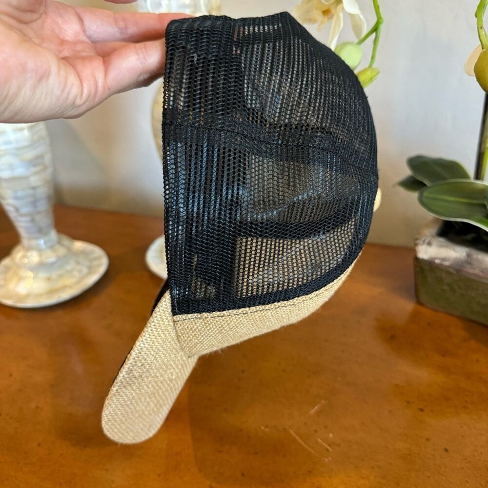 University of Hawaii Raffia Woven Trucker Hat – Rare Natural Fiber Cap - Picture 4 of 5